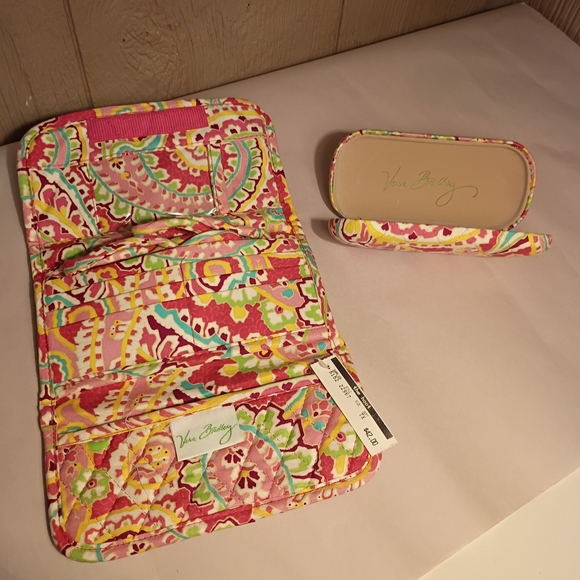Vera Bradley Pink and Yellow Paisley Tote
